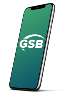 GSB app on iPhone Dispositive