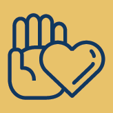 hand-heart icon