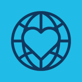 globe-heart icon