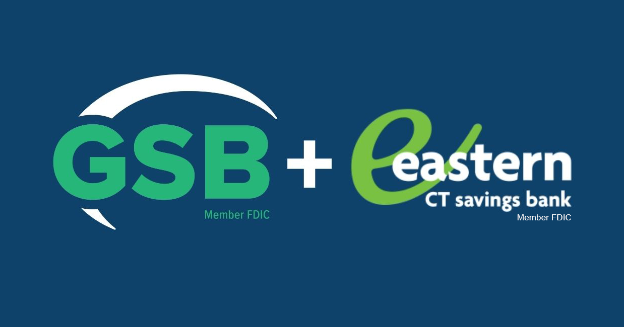 GSB logo and Eastern CT Savings Bank logo