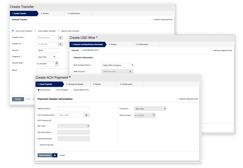 treasury management payment processing